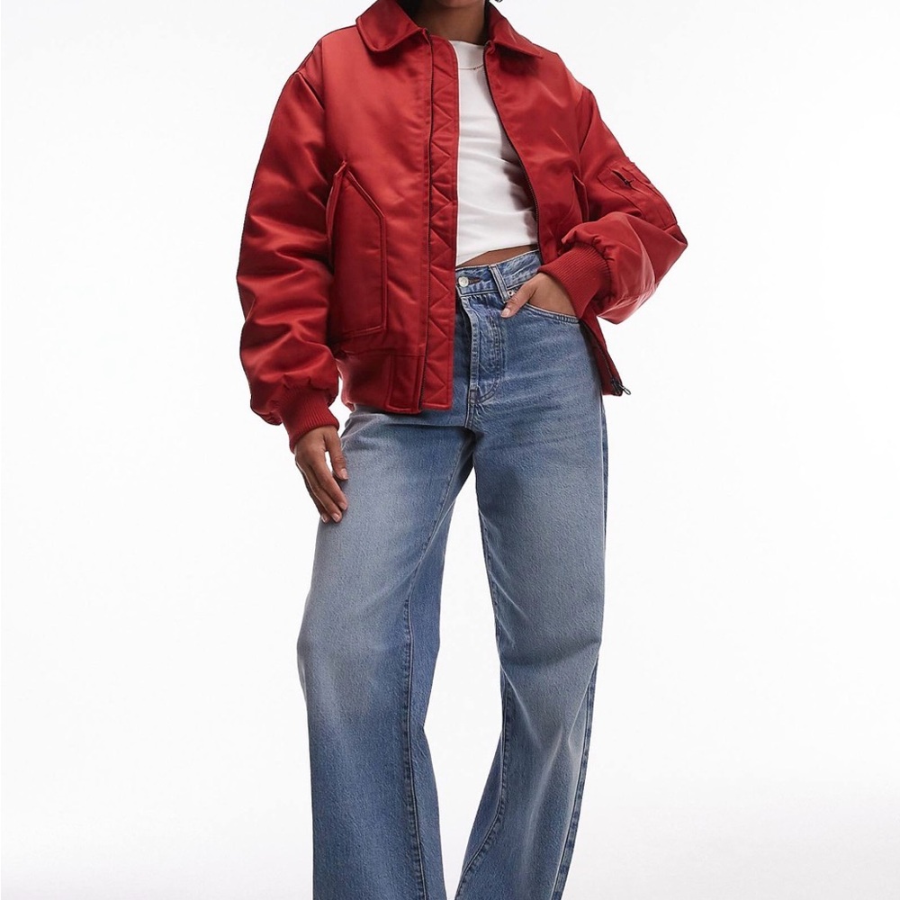 ASOS Bold Red Bomber Jacket